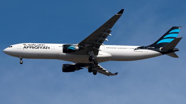 5A-ONR:Airbus A330-300:Afriqiyah Airways